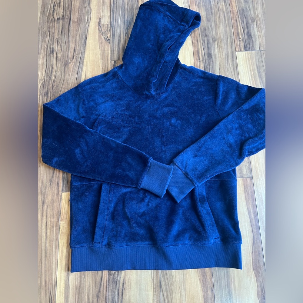 Athleta Girl Size xL 14 Navy Fleece Hoodie